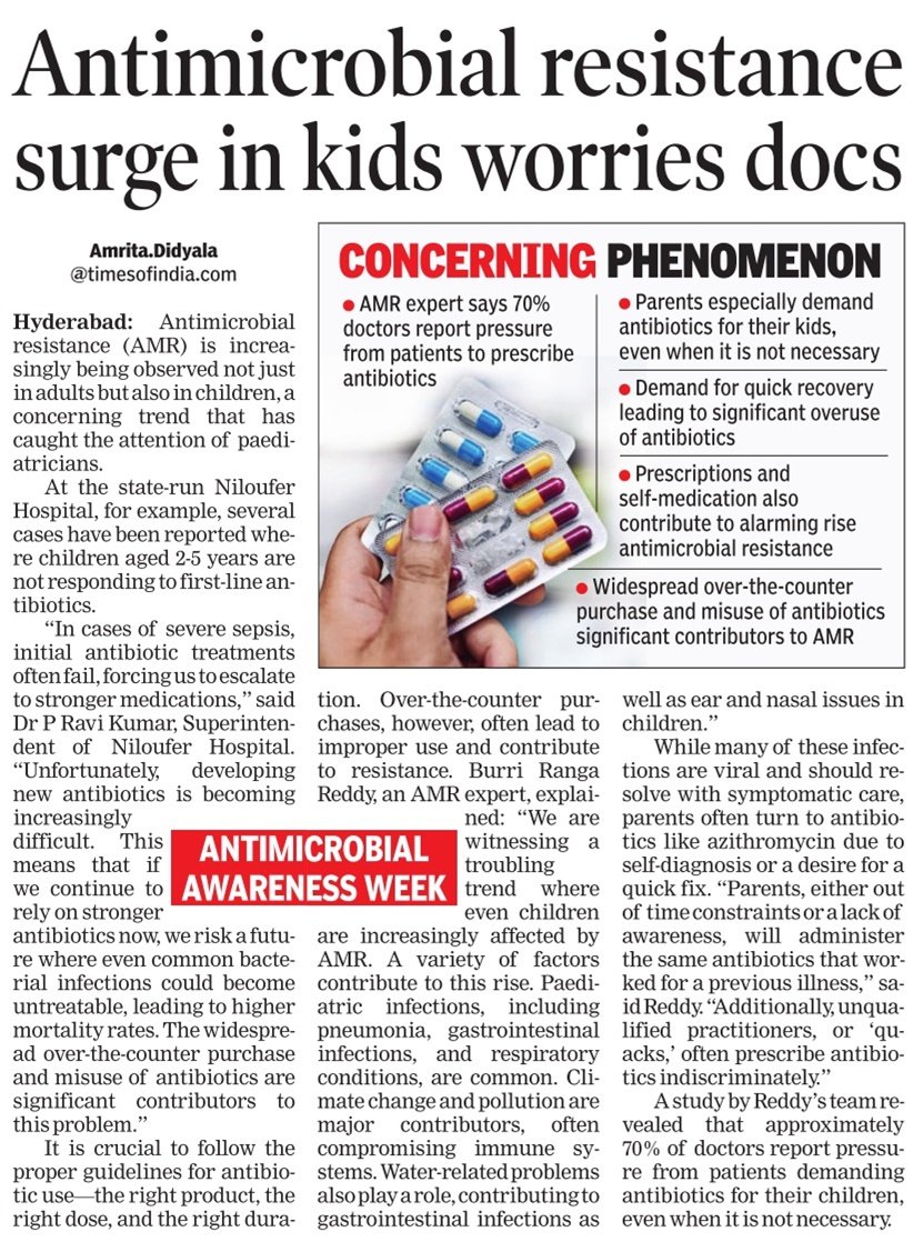 Antimicrobial resistance surge in kids worries docs