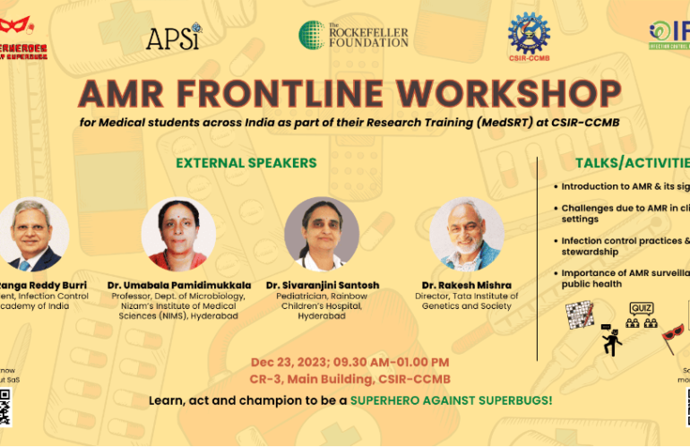 AMR Frontline Workshop for Medical Students across India at CCMB